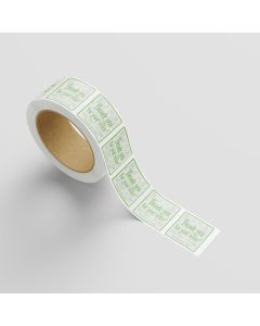 2"x2" Delivery Bag/Security Label