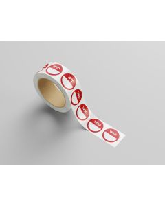 1" Circle Day Code removable Wednesday label